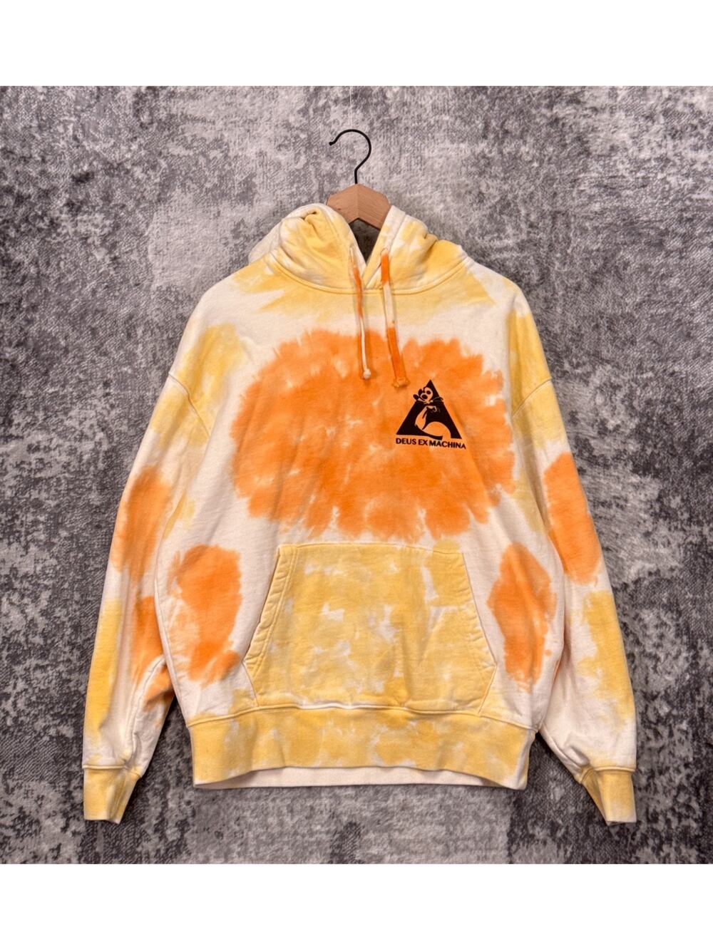 Deus Ex Machina Sweatshirt Small Mens Tie Dye Flex Pullover Hoodie